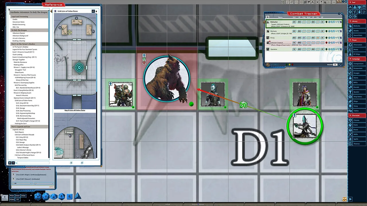 Fantasy Grounds - Starfinder RPG - Adventure: To Defy the Dragon Screenshot 6