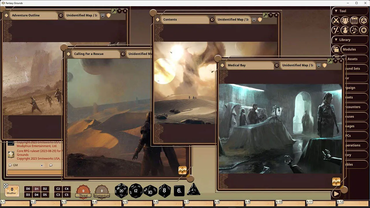 Fantasy Grounds - Dune: Coriolis Storm Screenshot 0