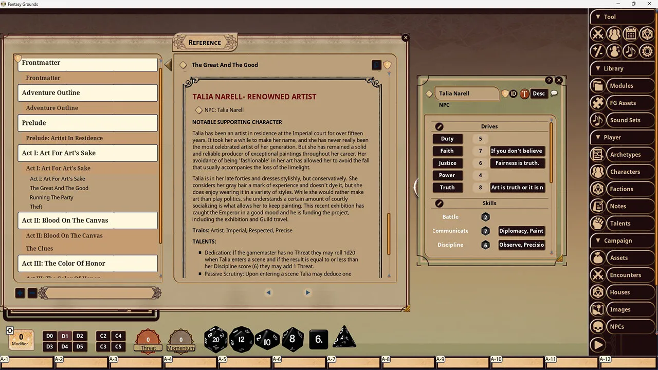Fantasy Grounds - Dune: Desert Flower Screenshot 3