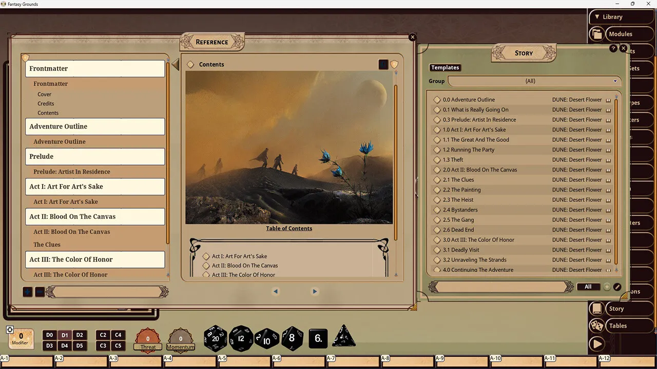 Fantasy Grounds - Dune: Desert Flower Screenshot 0