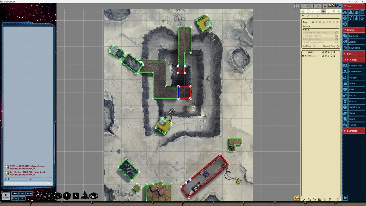 Fantasy Grounds - Starfinder RPG - Starfinder Flip-Mat - Mining Operation Screenshot 2