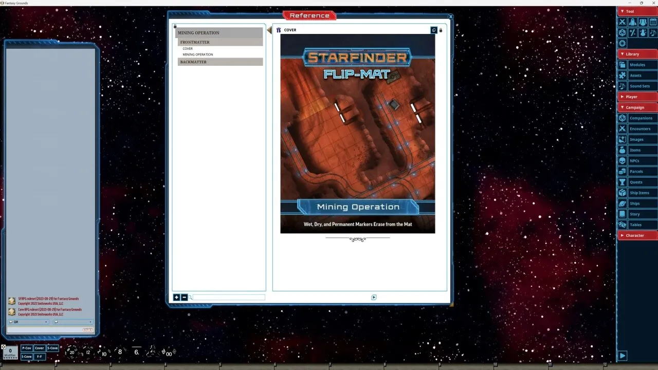 Fantasy Grounds - Starfinder RPG - Starfinder Flip-Mat - Mining Operation Screenshot 0