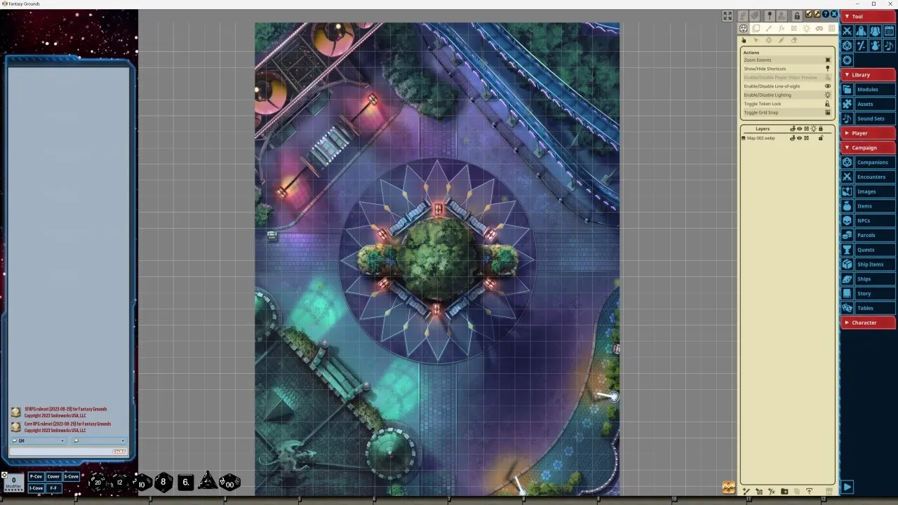 Fantasy Grounds - Starfinder RPG - Starfinder Flip-Mat - Amusement Park Screenshot 2