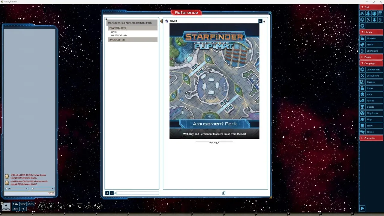 Fantasy Grounds - Starfinder RPG - Starfinder Flip-Mat - Amusement Park Screenshot 1