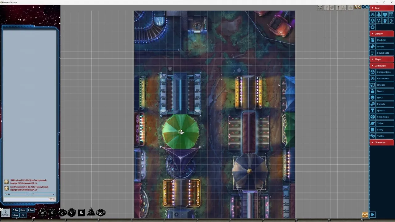 Fantasy Grounds - Starfinder RPG - Starfinder Flip-Mat - Amusement Park Screenshot 4