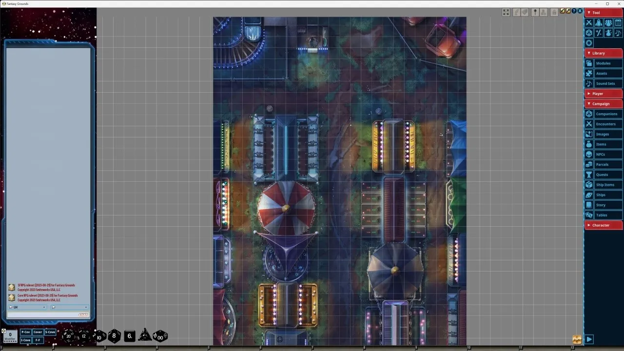 Fantasy Grounds - Starfinder RPG - Starfinder Flip-Mat - Amusement Park Screenshot 0