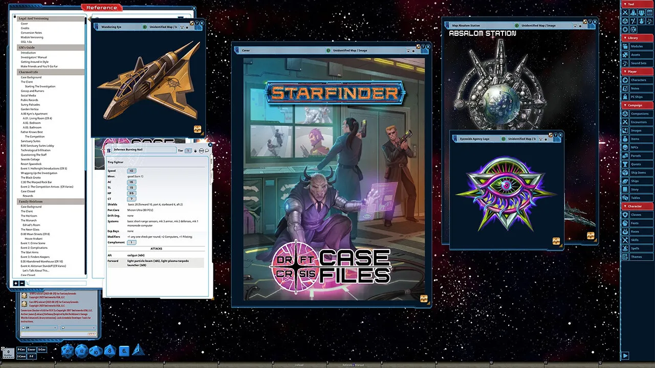 Fantasy Grounds - Starfinder RPG - Adventure: Drift Crisis Case Files Screenshot 2