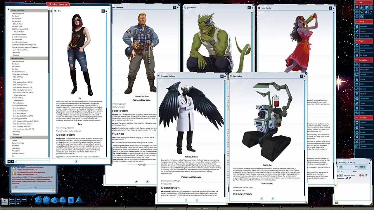 Fantasy Grounds - Starfinder RPG - Adventure: Drift Crisis Case Files Screenshot 1