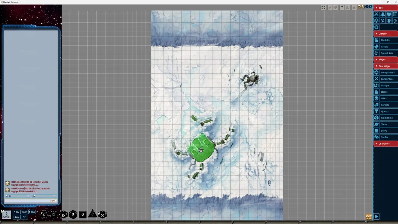 Fantasy Grounds - Starfinder RPG - Starfinder Flip-Mat - Enormous Battlefield Screenshot 3