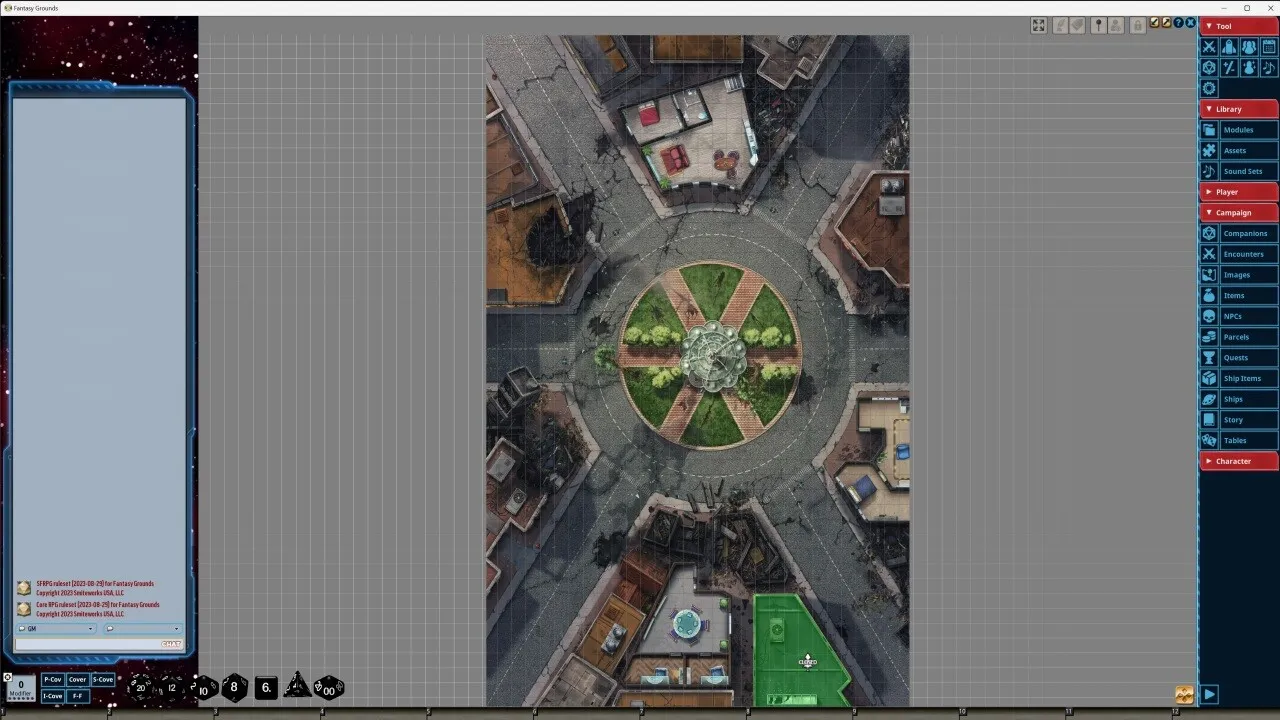 Fantasy Grounds - Starfinder RPG - Starfinder Flip-Mat - Enormous Battlefield Screenshot 1