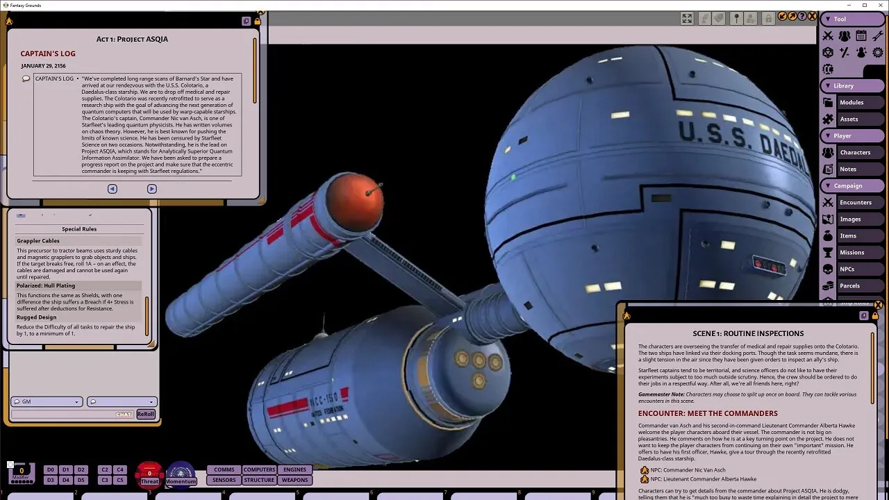 Fantasy Grounds - Star Trek Adventures: Eight Layers Deep Screenshot 1