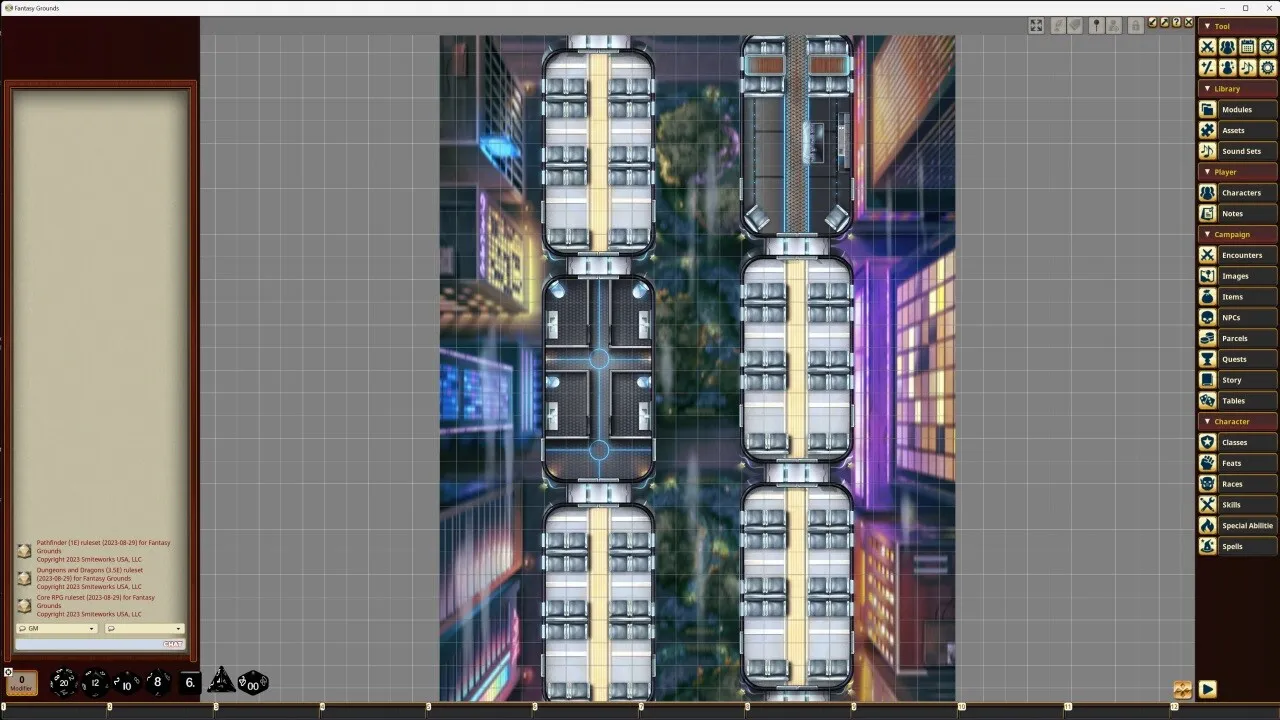 Fantasy Grounds - Starfinder RPG - Starfinder Flip-Mat - Grav Trains Screenshot 3