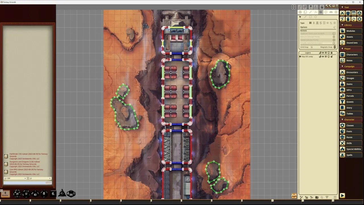 Fantasy Grounds - Starfinder RPG - Starfinder Flip-Mat - Grav Trains Screenshot 2