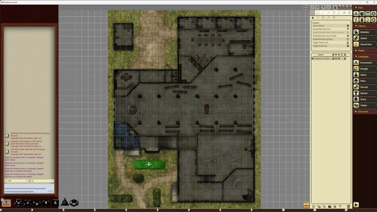 Fantasy Grounds - Pathfinder RPG - Pathfinder Flip-Mat - Shadows at Sundown Screenshot 4