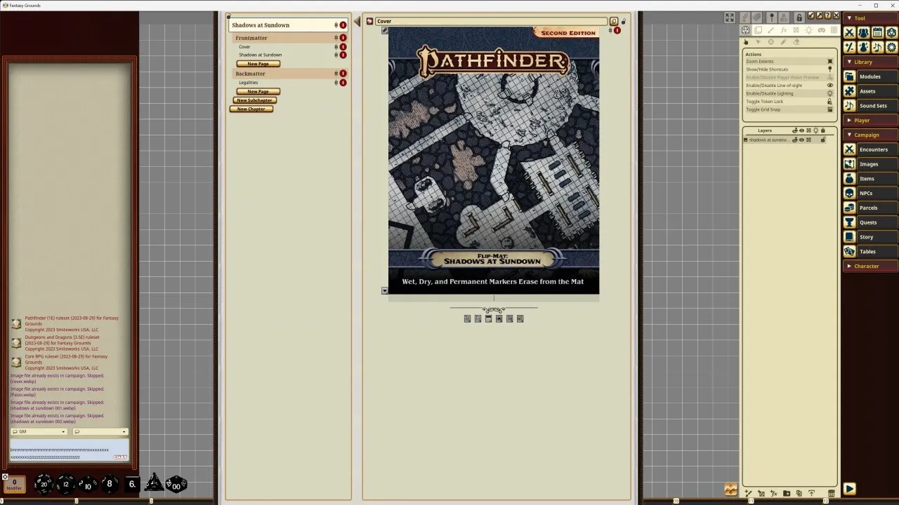 Fantasy Grounds - Pathfinder RPG - Pathfinder Flip-Mat - Shadows at Sundown Screenshot 0