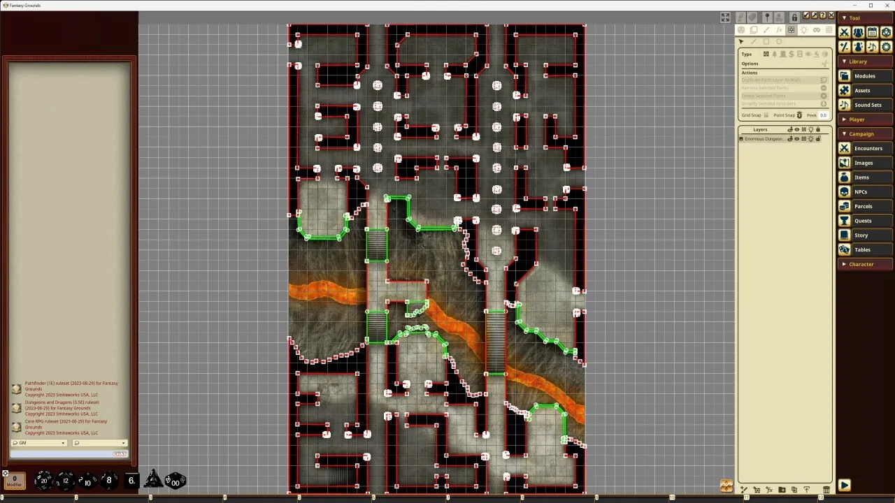 Fantasy Grounds - Pathfinder RPG - Pathfinder Flip-Mat - Enormous Dungeon Screenshot 4