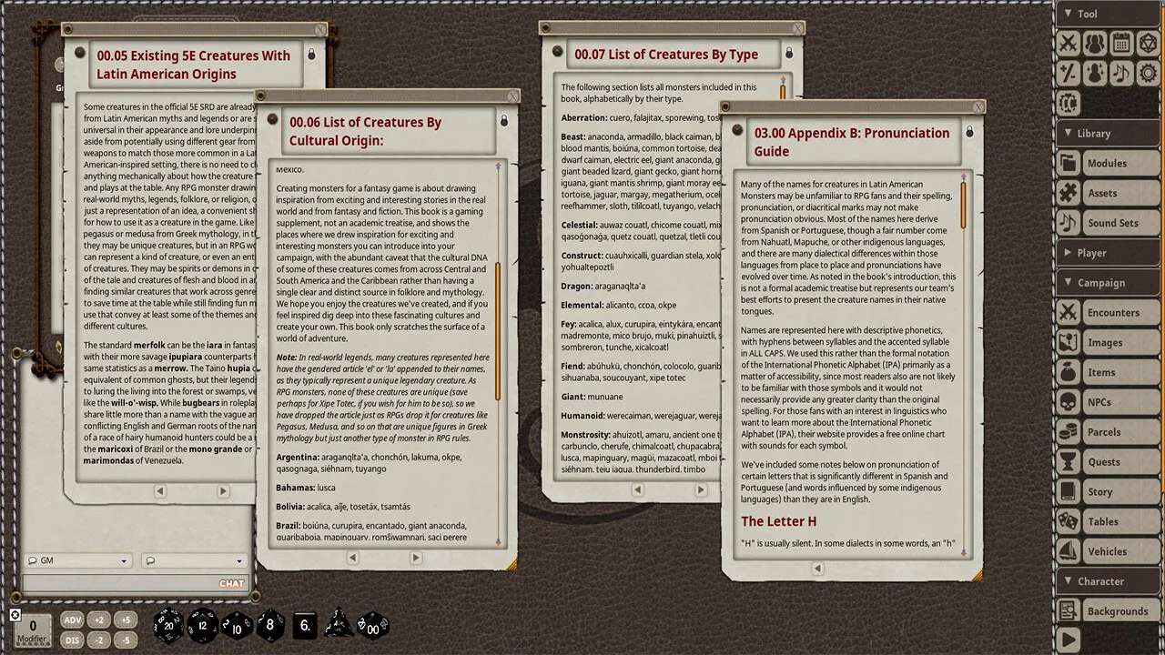 Fantasy Grounds - Latin American Monsters Screenshot 3