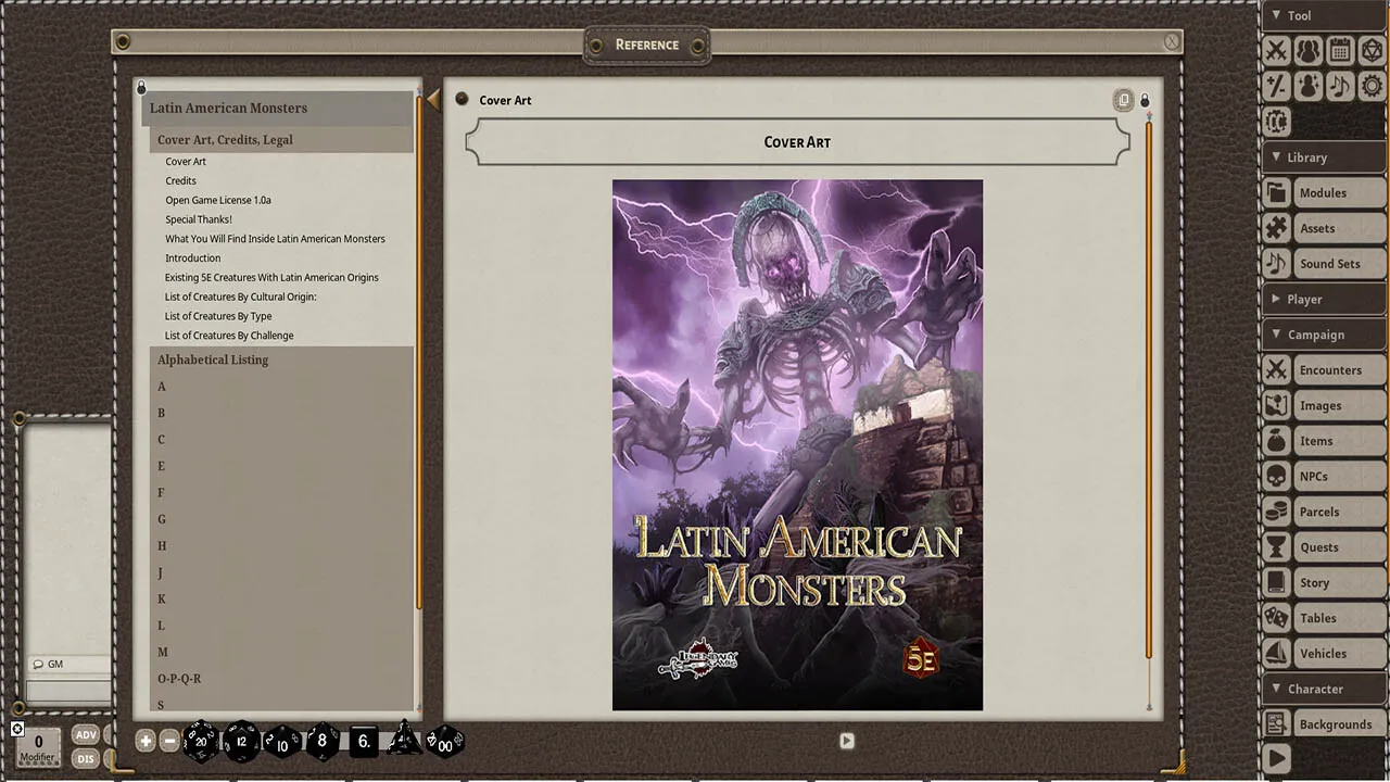 Fantasy Grounds - Latin American Monsters Screenshot 0