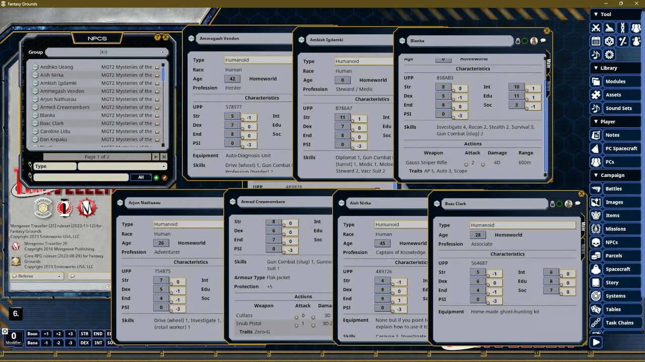 Fantasy Grounds - Mysteries of the Ancients Screenshot 2