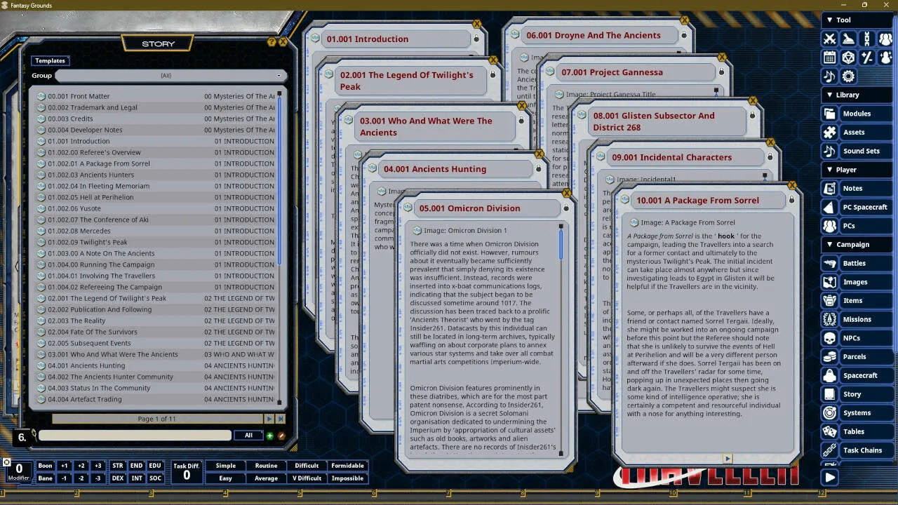 Fantasy Grounds - Mysteries of the Ancients Screenshot 3
