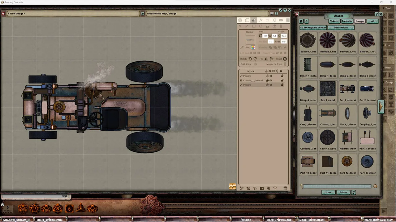 Fantasy Grounds - FG Steampunk Vehicles Map Pack Screenshot 4