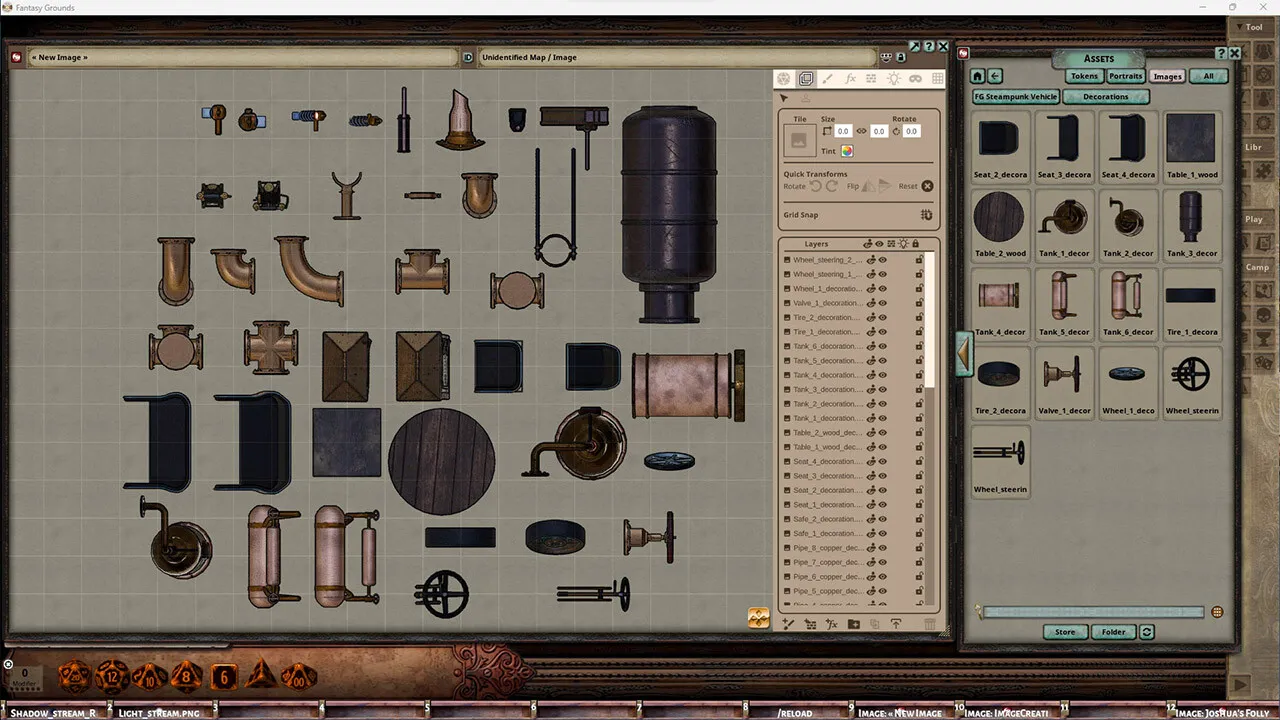Fantasy Grounds - FG Steampunk Vehicles Map Pack Screenshot 5