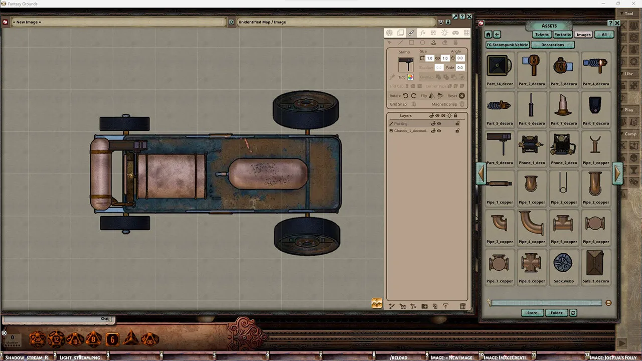 Fantasy Grounds - FG Steampunk Vehicles Map Pack Screenshot 3
