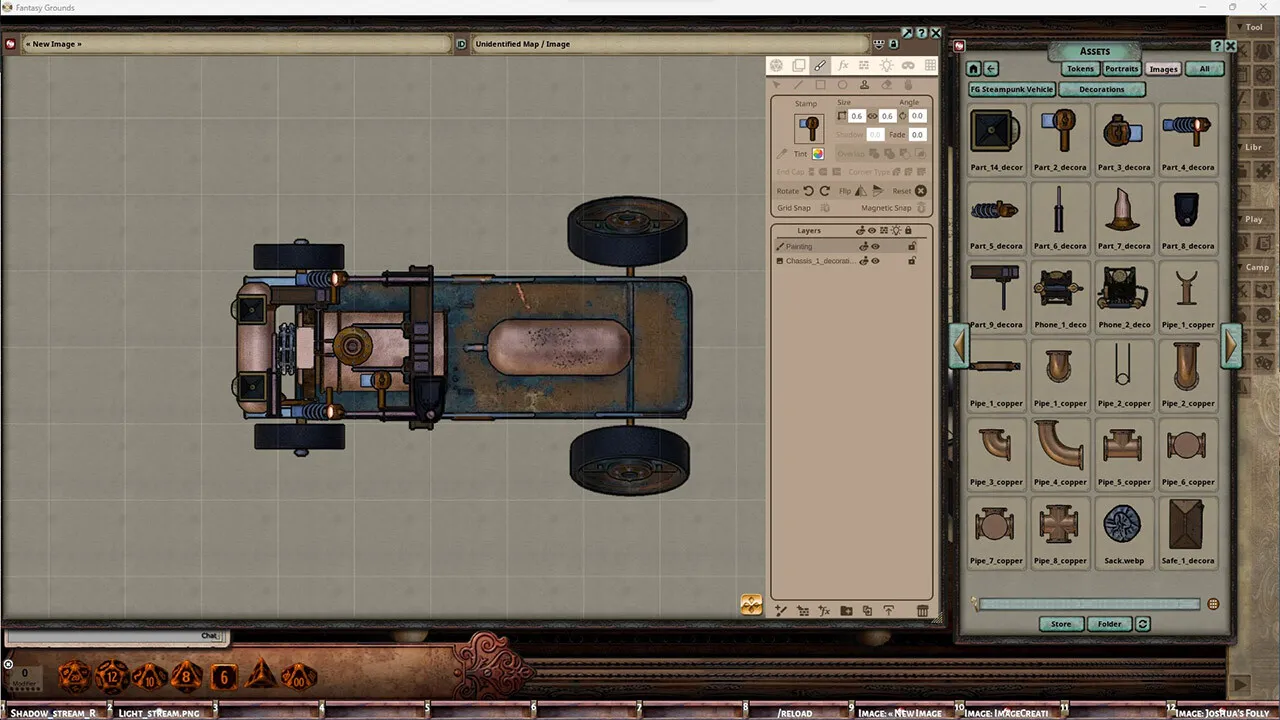 Fantasy Grounds - FG Steampunk Vehicles Map Pack Screenshot 0