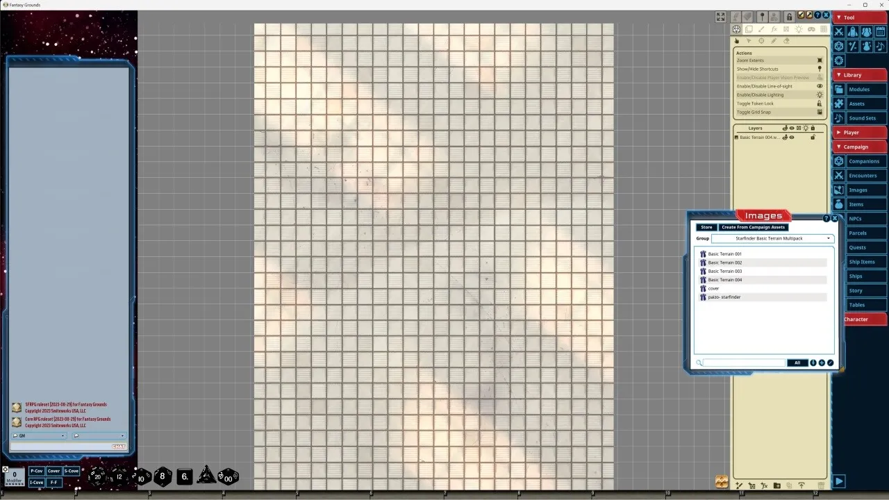 Fantasy Grounds - Starfinder RPG - Starfinder Flip-Mat - Basic Terrain Multi-Pack Screenshot 3