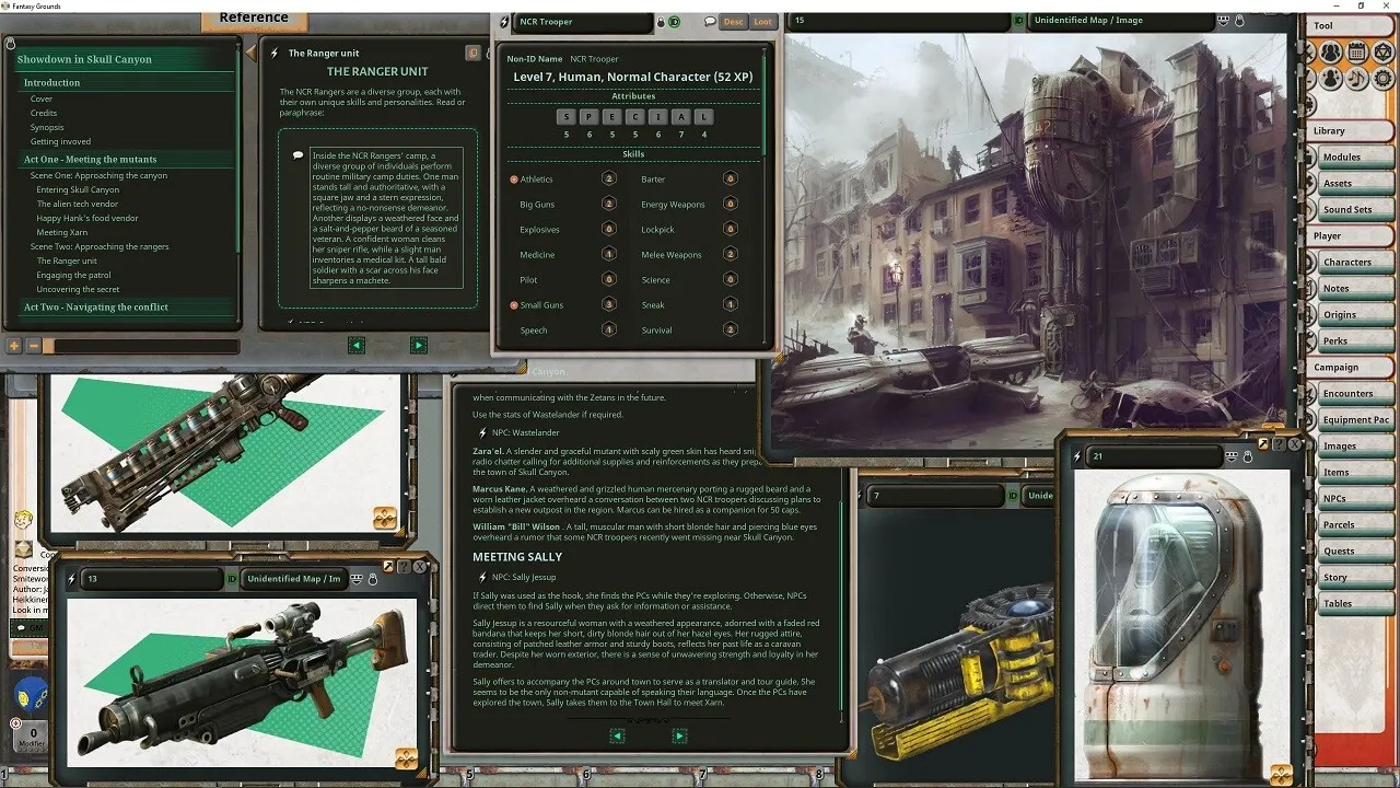Fantasy Grounds - Fallout RPG: Showdown in Skull Canyon Screenshot 3