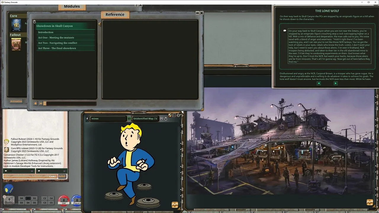 Fantasy Grounds - Fallout RPG: Showdown in Skull Canyon Screenshot 1