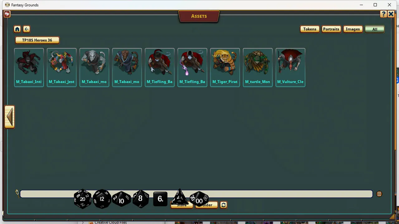 Fantasy Grounds - Devin Night Pack 185: Heroic Characters 36 Screenshot 0