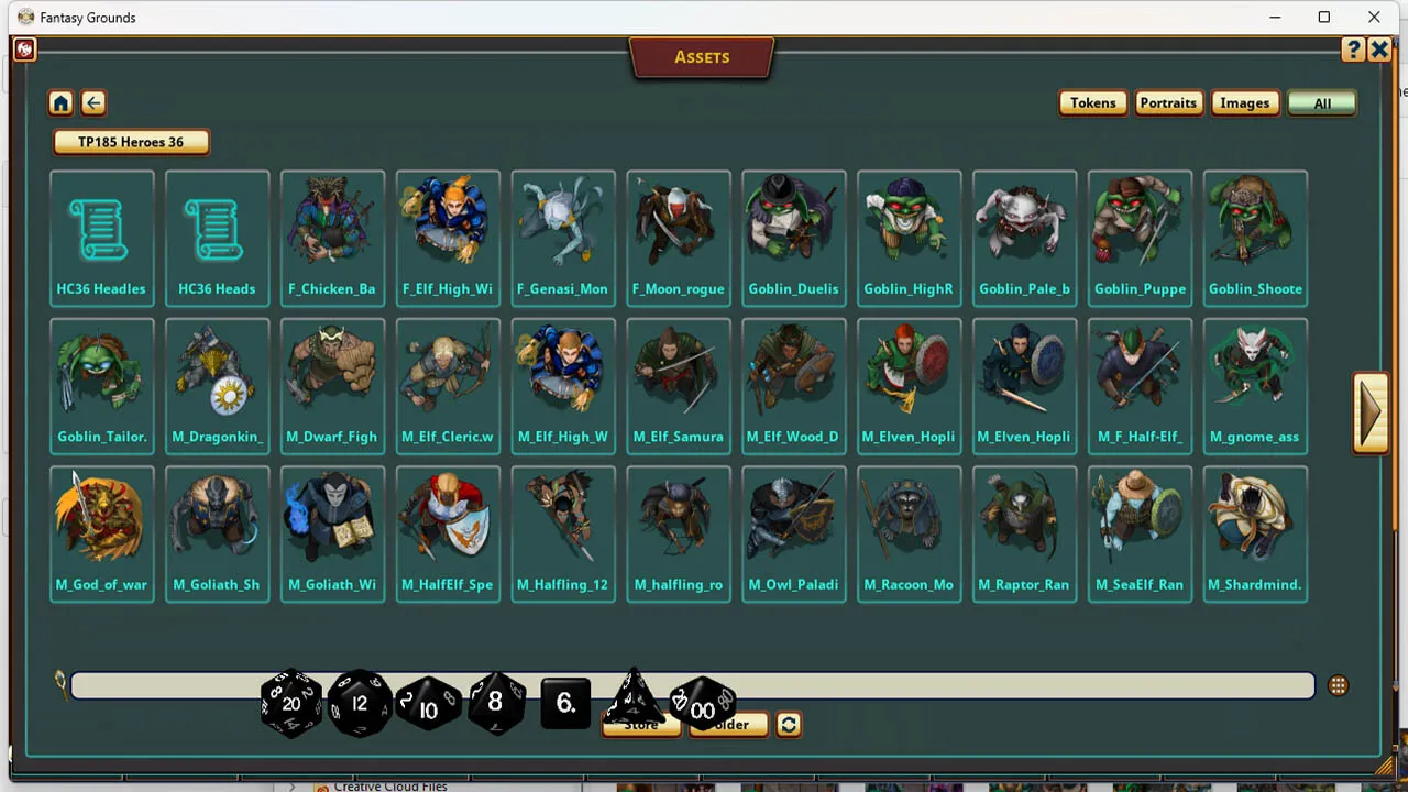 Fantasy Grounds - Devin Night Pack 185: Heroic Characters 36 Screenshot 1