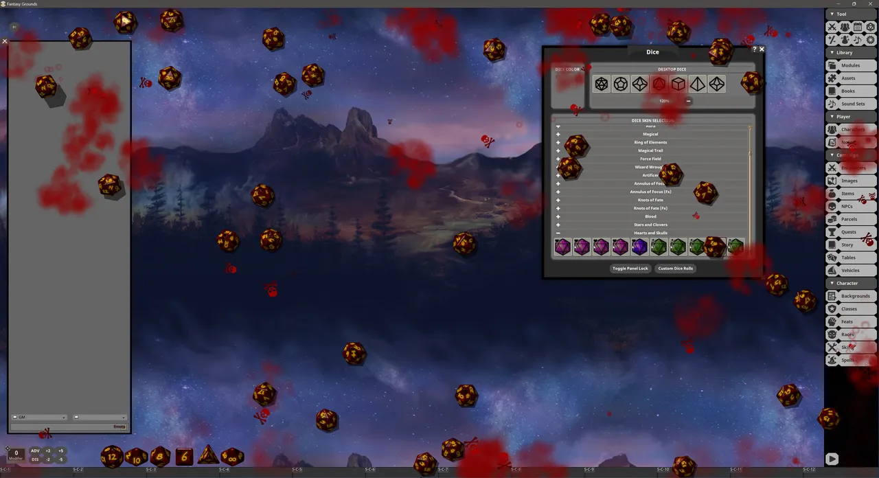 Fantasy Grounds - Hearts and Skulls Dice Pack Screenshot 3