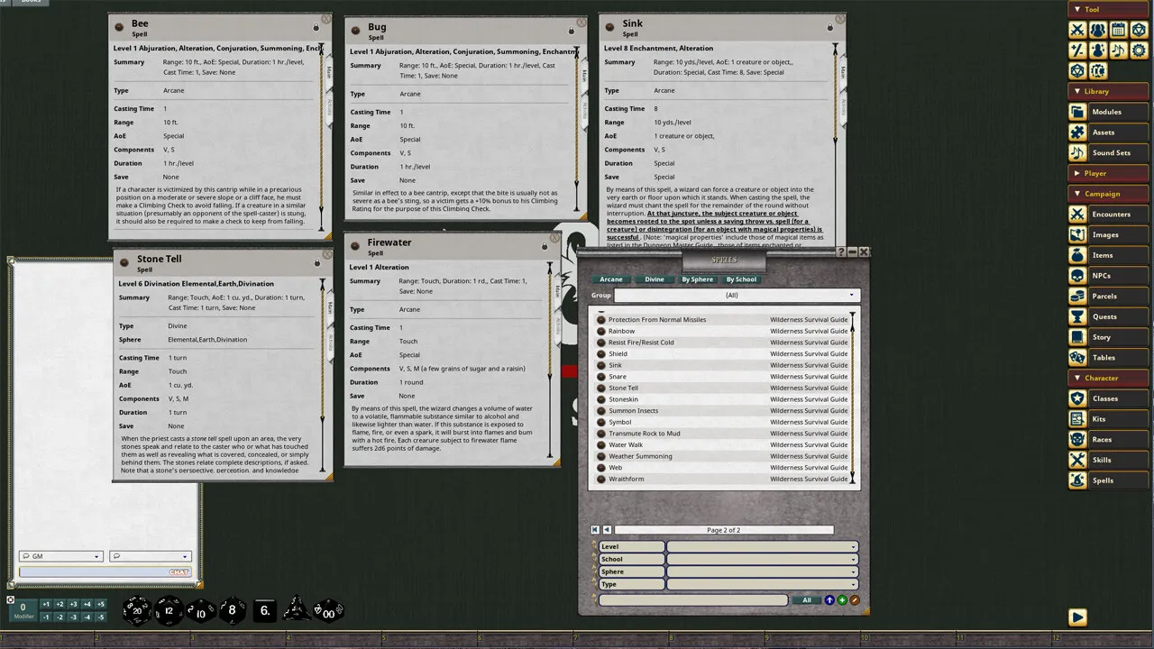 Fantasy Grounds - D&D Classics: Wilderness Survival Guide (1E) Screenshot 0