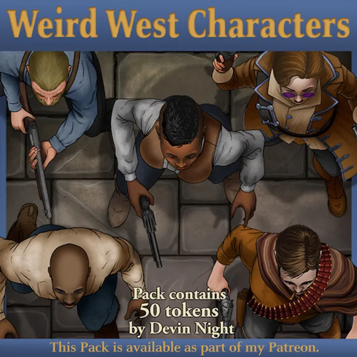 Fantasy Grounds - Devin Night Pack 201: Weird West Characters Screenshot 5