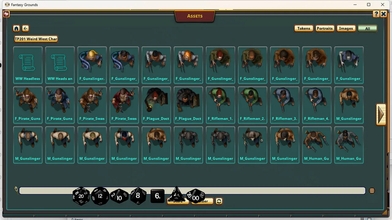 Fantasy Grounds - Devin Night Pack 201: Weird West Characters Screenshot 0