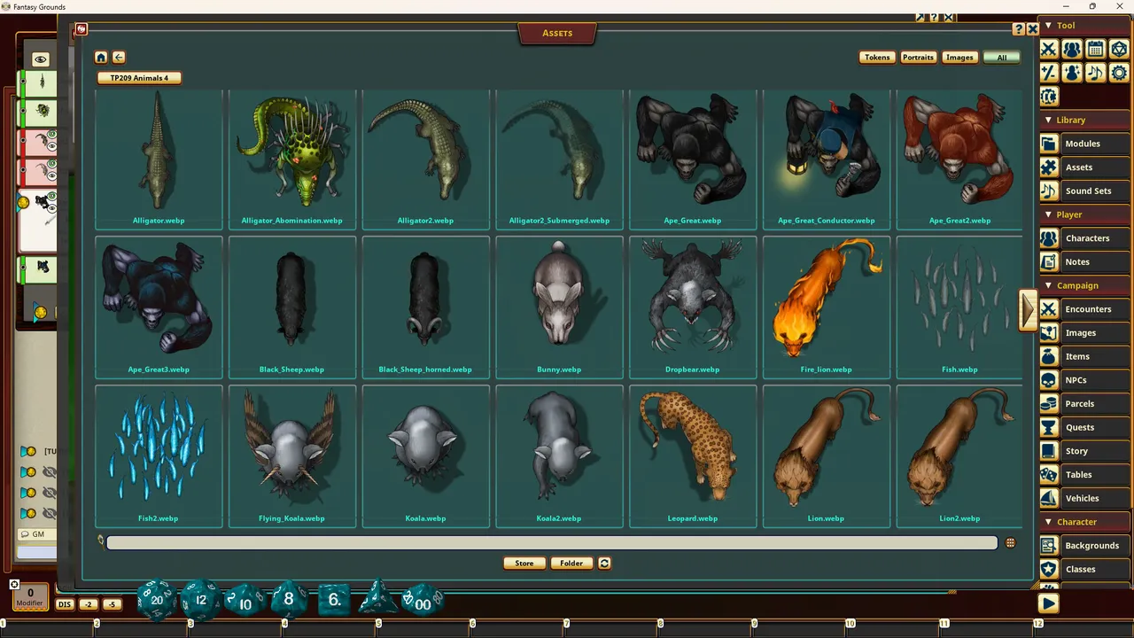 Fantasy Grounds - Devin Night Pack 209: Animals 4 Screenshot 0