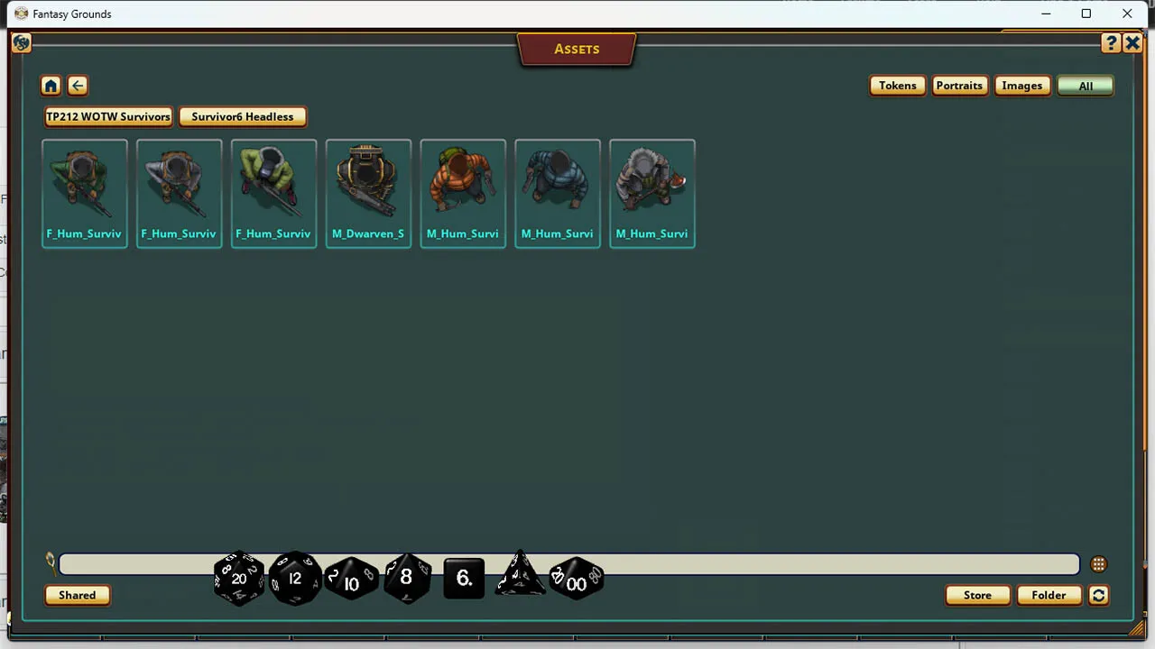 Fantasy Grounds - Devin Night Pack 212: WOTW Survivors 6 Screenshot 0