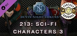 Fantasy Grounds - Devin Night Pack 213: Sci-fi Characters 3