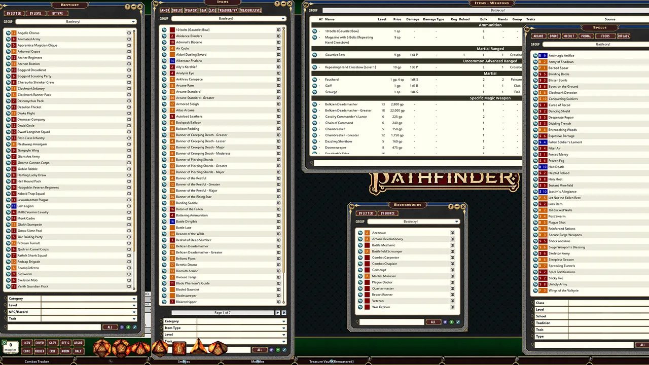 Fantasy Grounds - Pathfinder 2 RPG - Battlecry! Screenshot 4