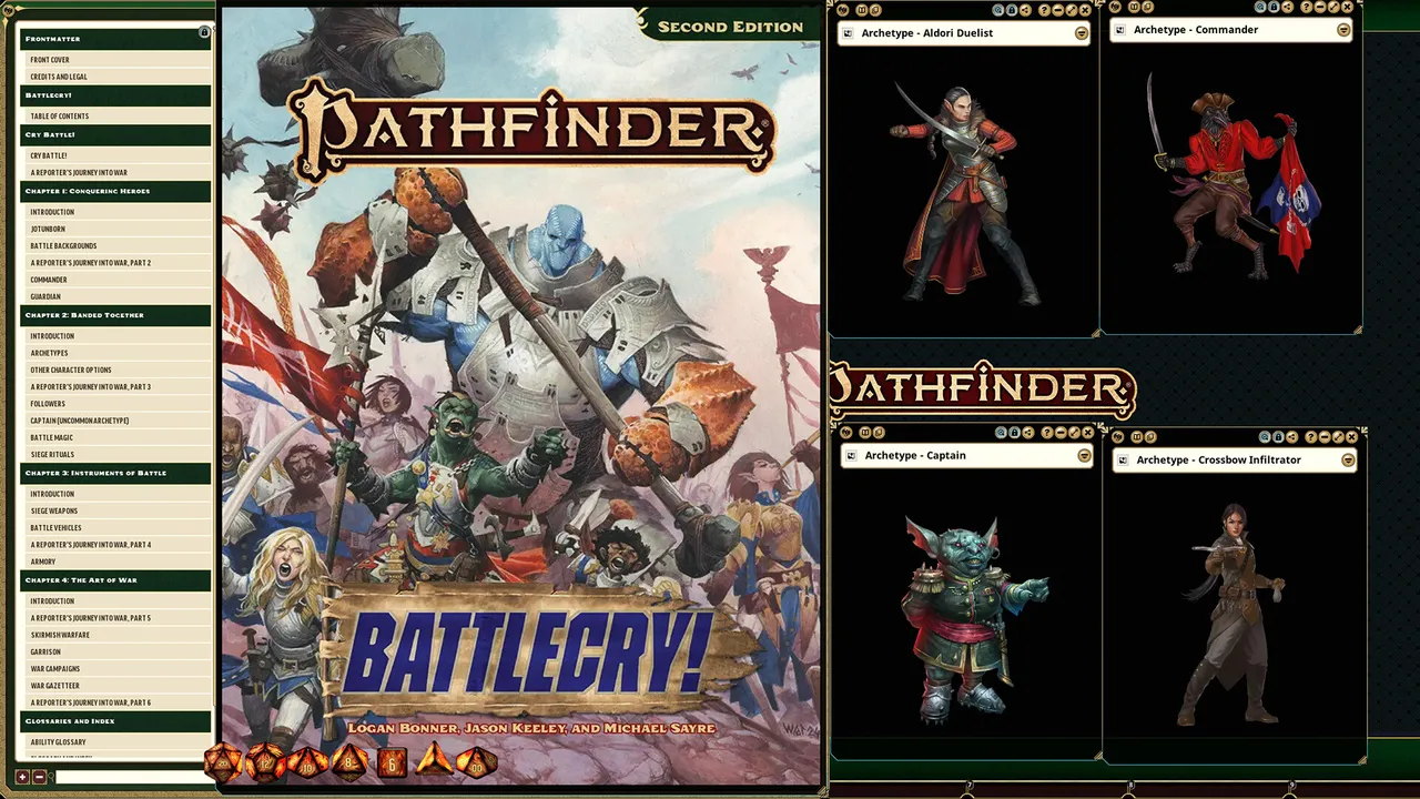 Fantasy Grounds - Pathfinder 2 RPG - Battlecry! Screenshot 1
