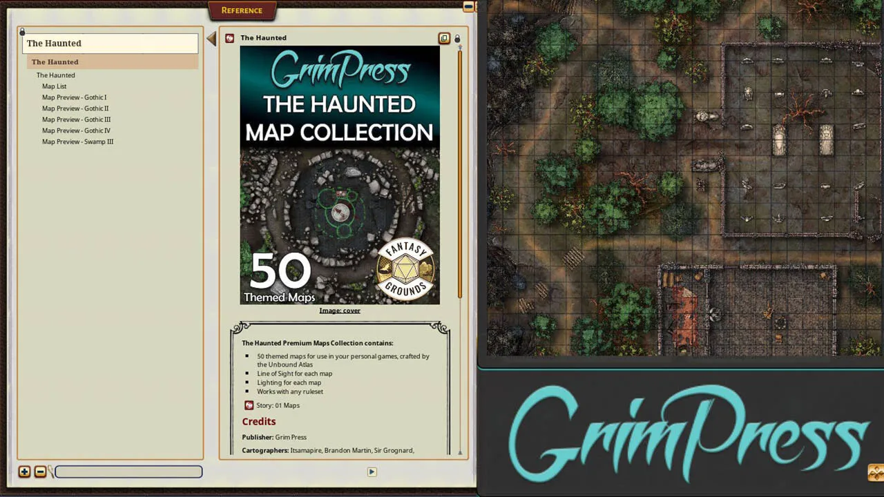 Fantasy Grounds - Map Collection - The Haunted Screenshot 0