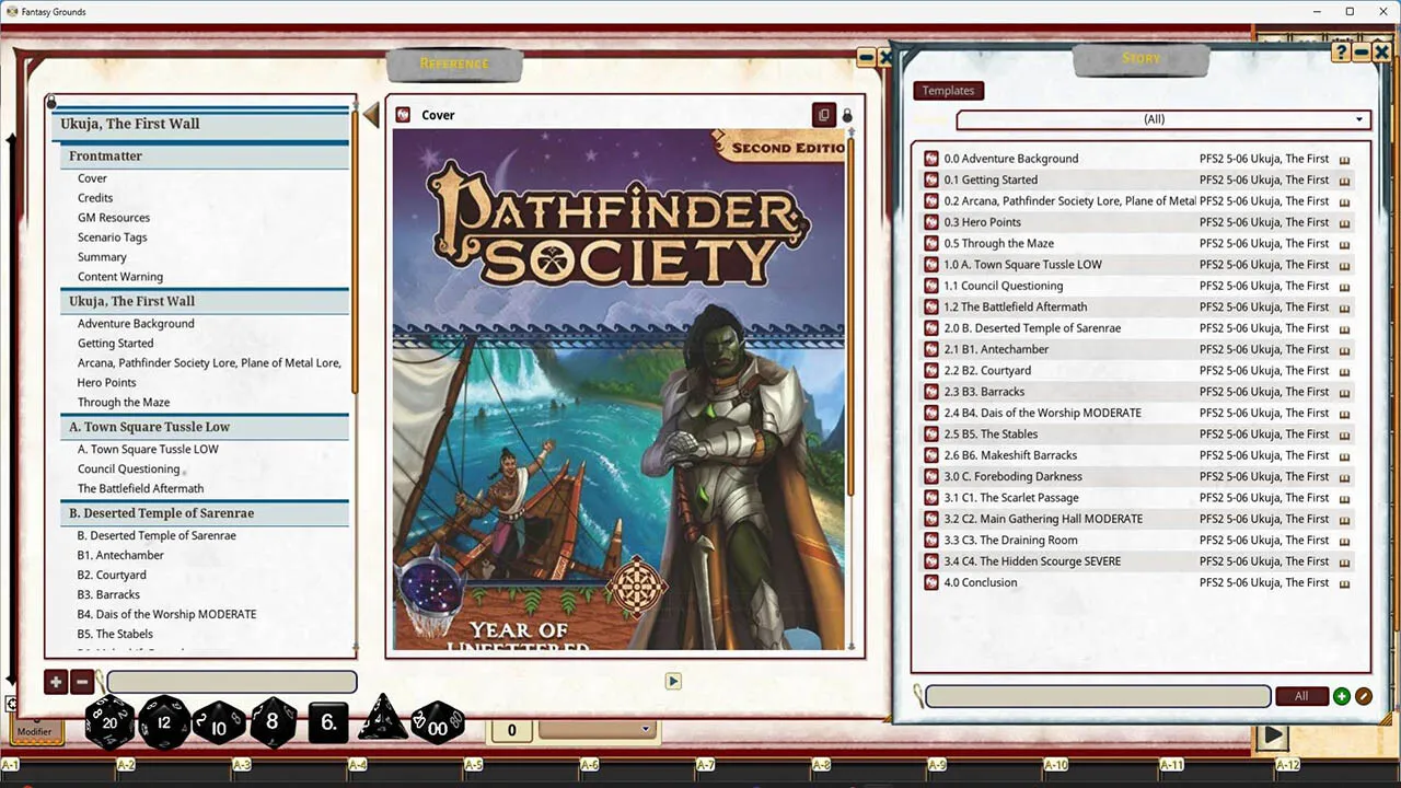 Fantasy Grounds - Pathfinder Society Scenario #5-06: Ukuja, The First Wall Screenshot 0