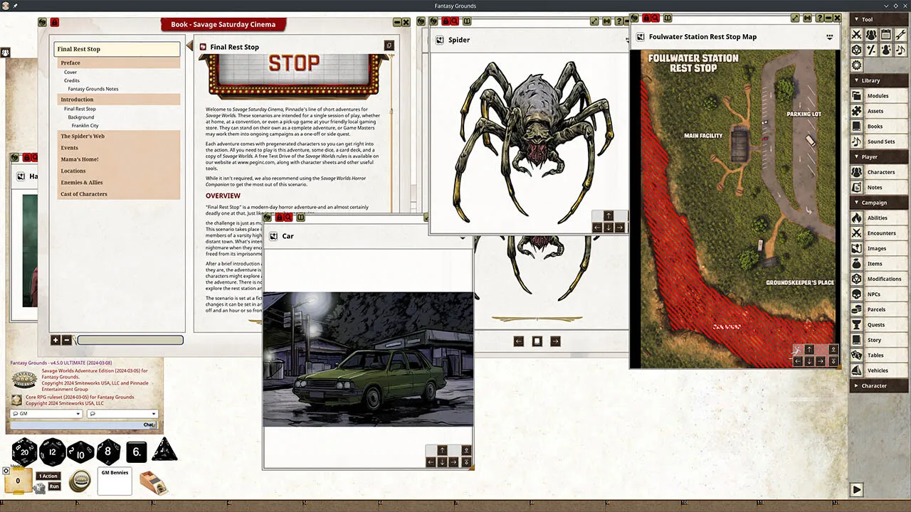 Fantasy Grounds - Savage Saturday Cinema: Final Rest Stop Screenshot 2