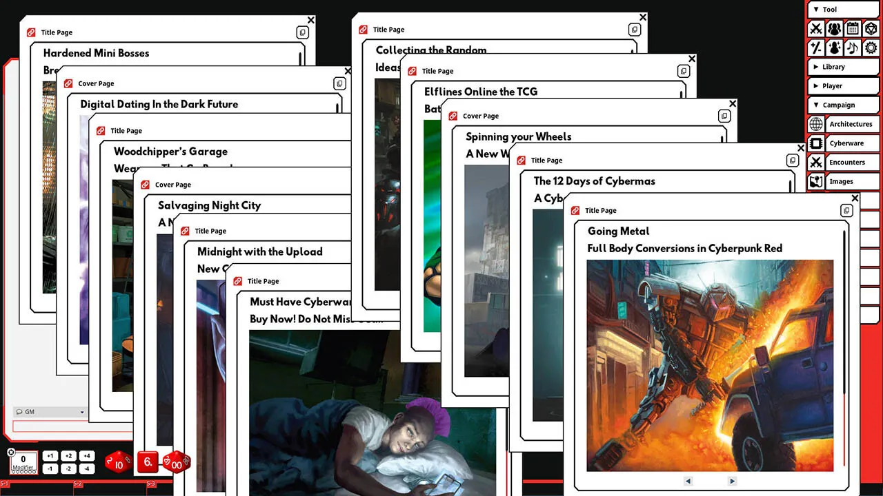 Fantasy Grounds - Cyberpunk RED - Interface RED Volume 3 Screenshot 5
