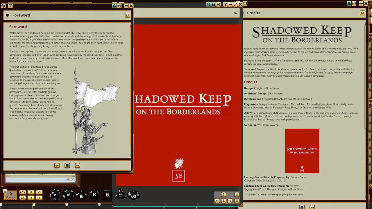 Fantasy Grounds - Shadowed Keep on the Borderlands Screenshot 1