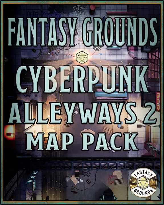 Fantasy Grounds - FG Cyberpunk Alleyways 2 Map Pack Screenshot 0