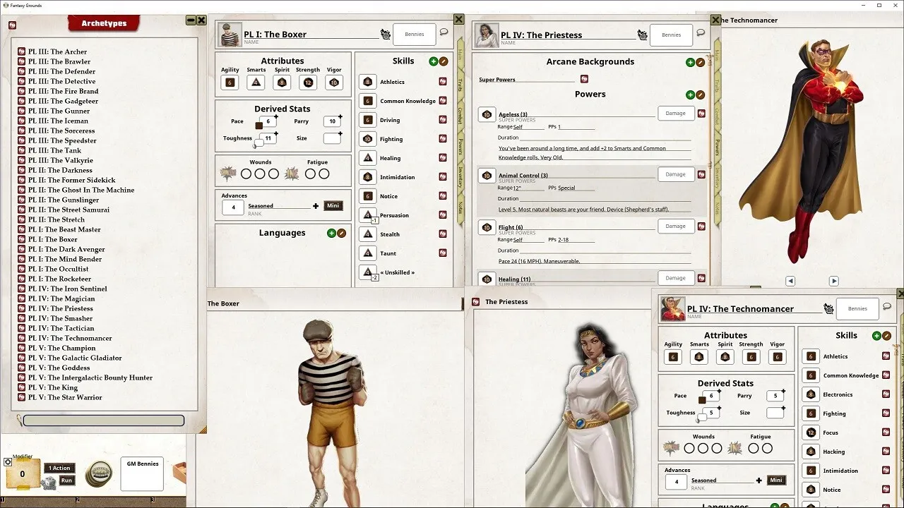 Fantasy Grounds - Supers Powers Archetypes Screenshot 2