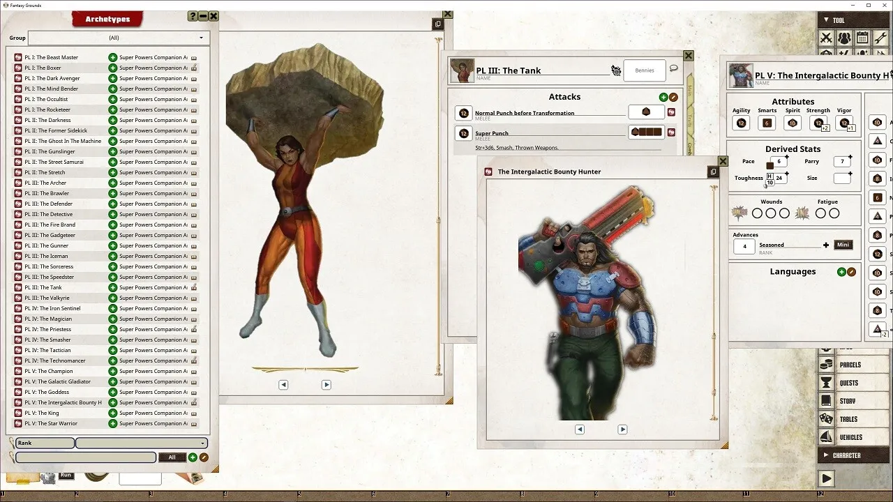 Fantasy Grounds - Supers Powers Archetypes Screenshot 3